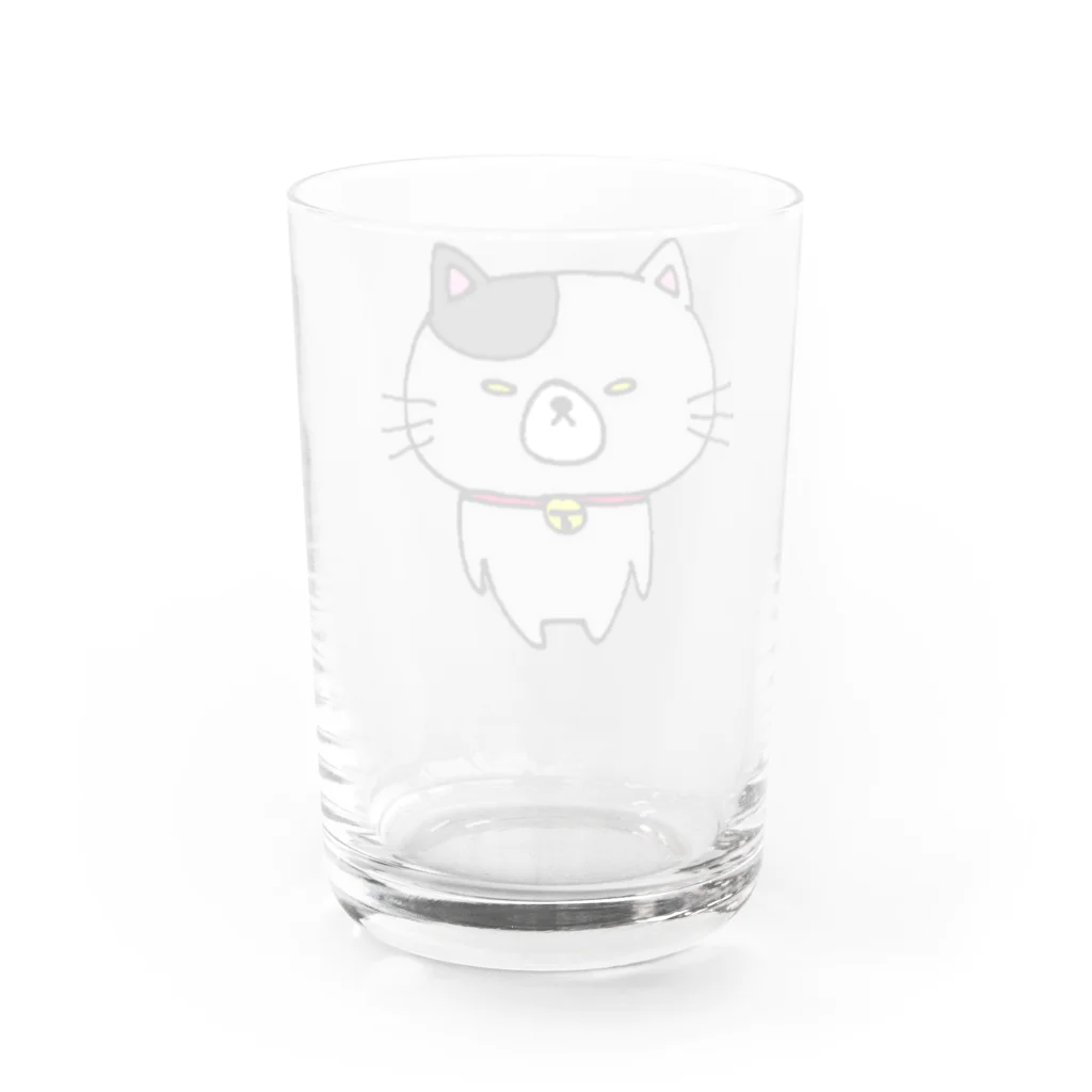 しょうゆごはんのつり目にゃんこのにぼし Water Glass :back