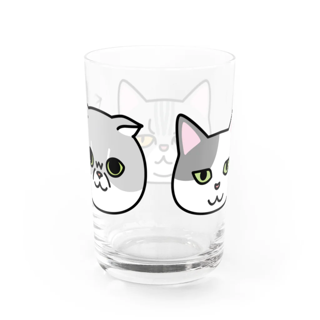 umeumeのグレネコ Water Glass :back