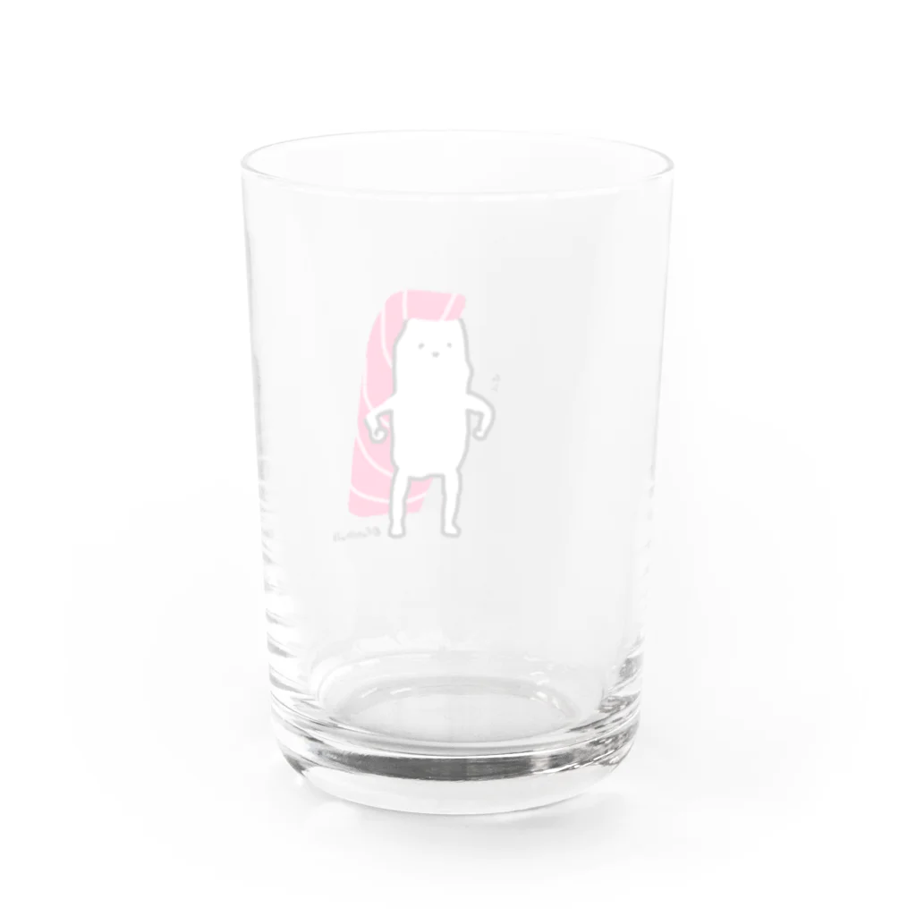 Fondhuのマグロマン参上 Water Glass :back