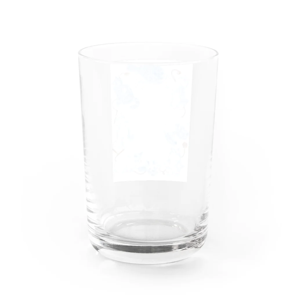 まちるだのにゃんにゃん Water Glass :back