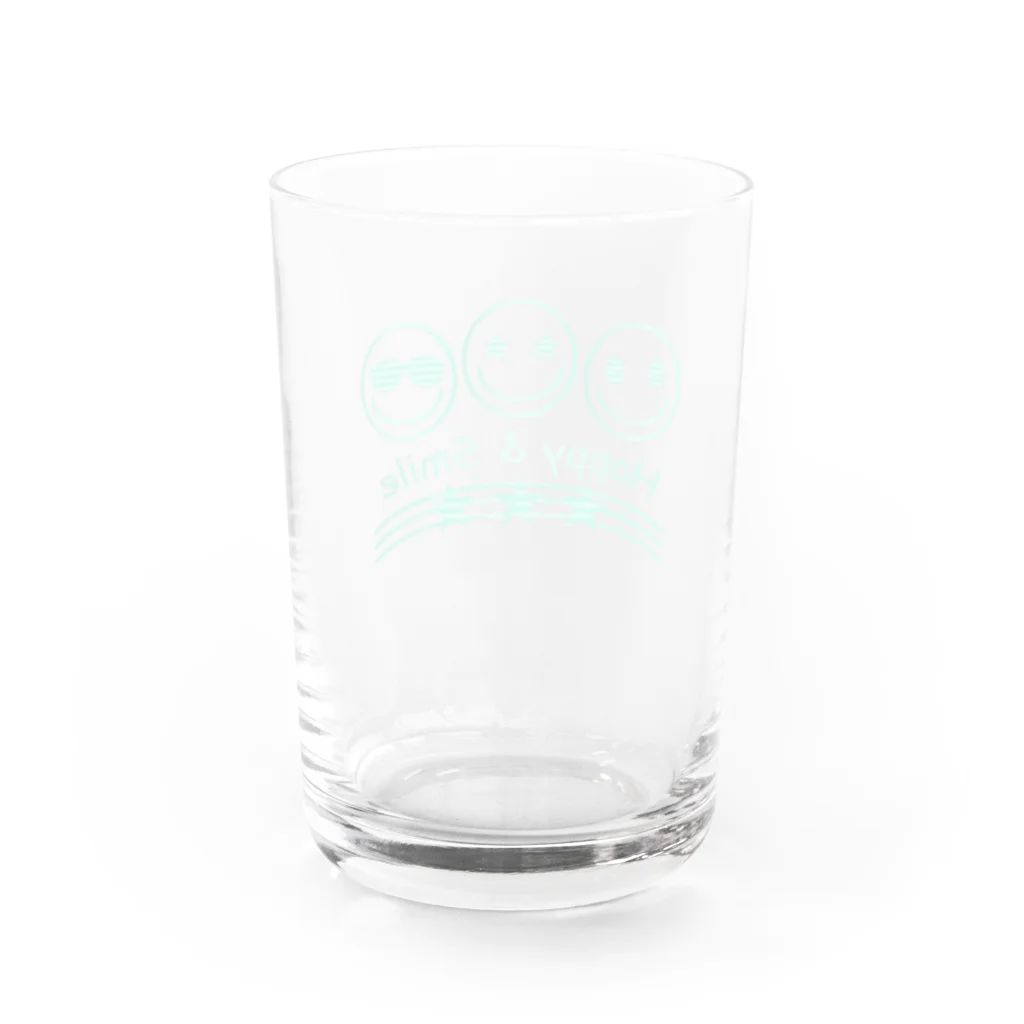 Yokokkoの店のThree Smiles Water Glass :back