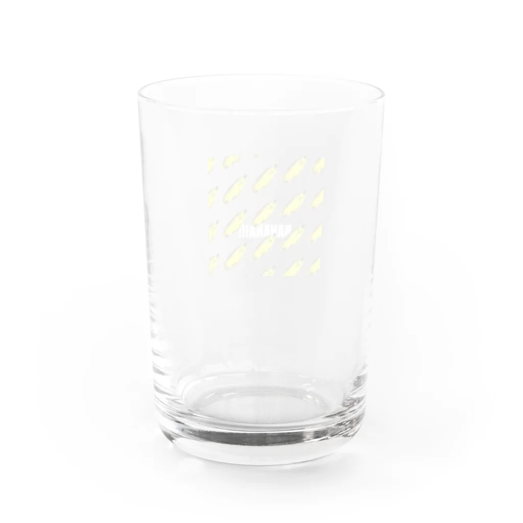 みはやさんのはーちゃんのばなな（D・ロゴWH） Water Glass :back