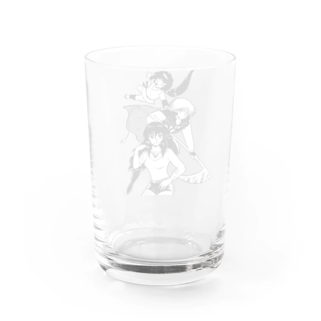 ほしまろずの「しゃれこうべ」３ショット Water Glass :back