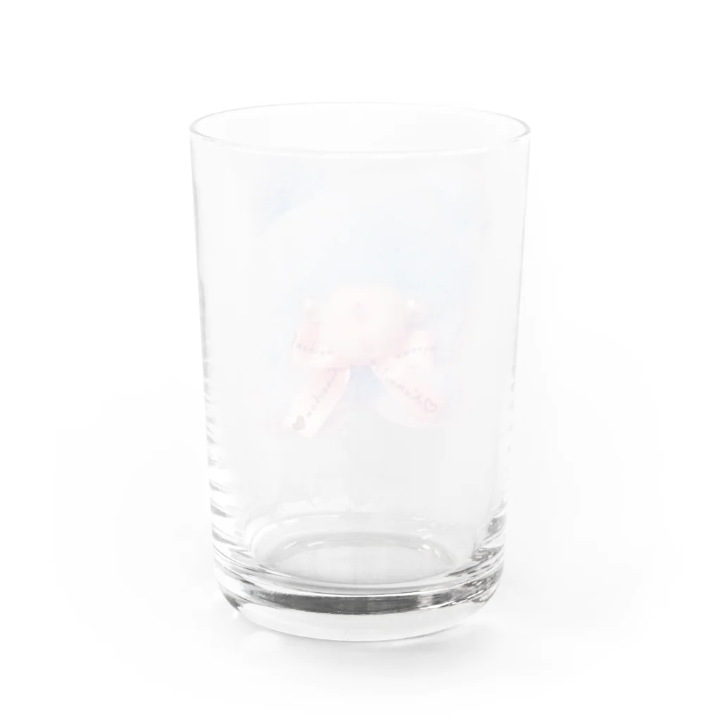 あきのりのあおいくまちゃん Water Glass :back