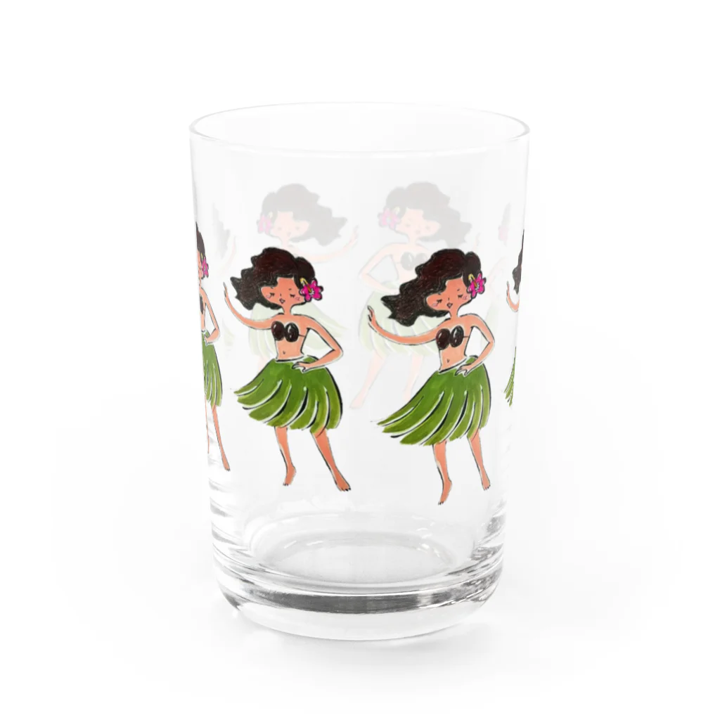 ぷいこのおみせのフラ★ガール Water Glass :back