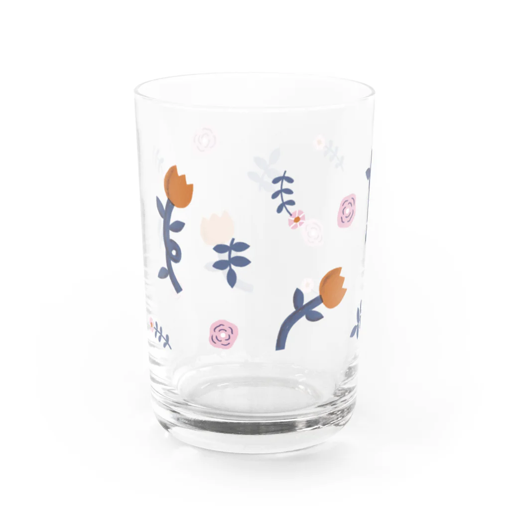 今野志保 ・ Shiho Konnoのお花パターン1 Water Glass :back