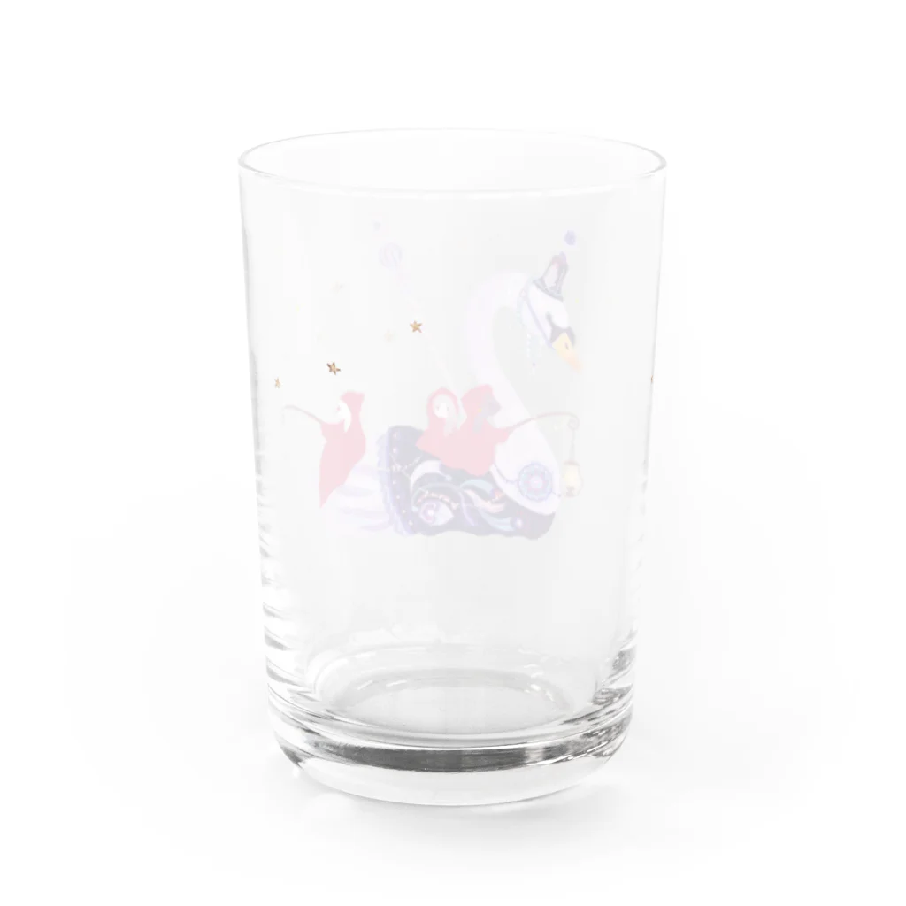 イラストレーター おおでゆかこの湖畔の霧の精 Water Glass :back