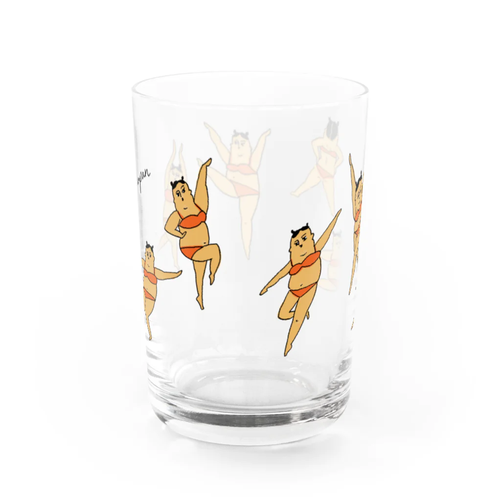 ponapanの踊るポナちゃん Water Glass :back