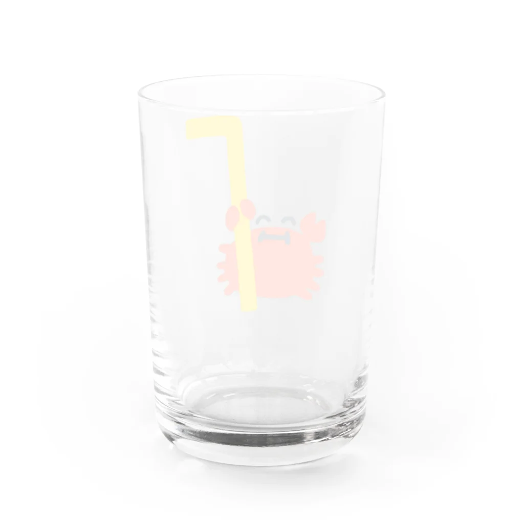 えぼしのかにグラス Water Glass :back