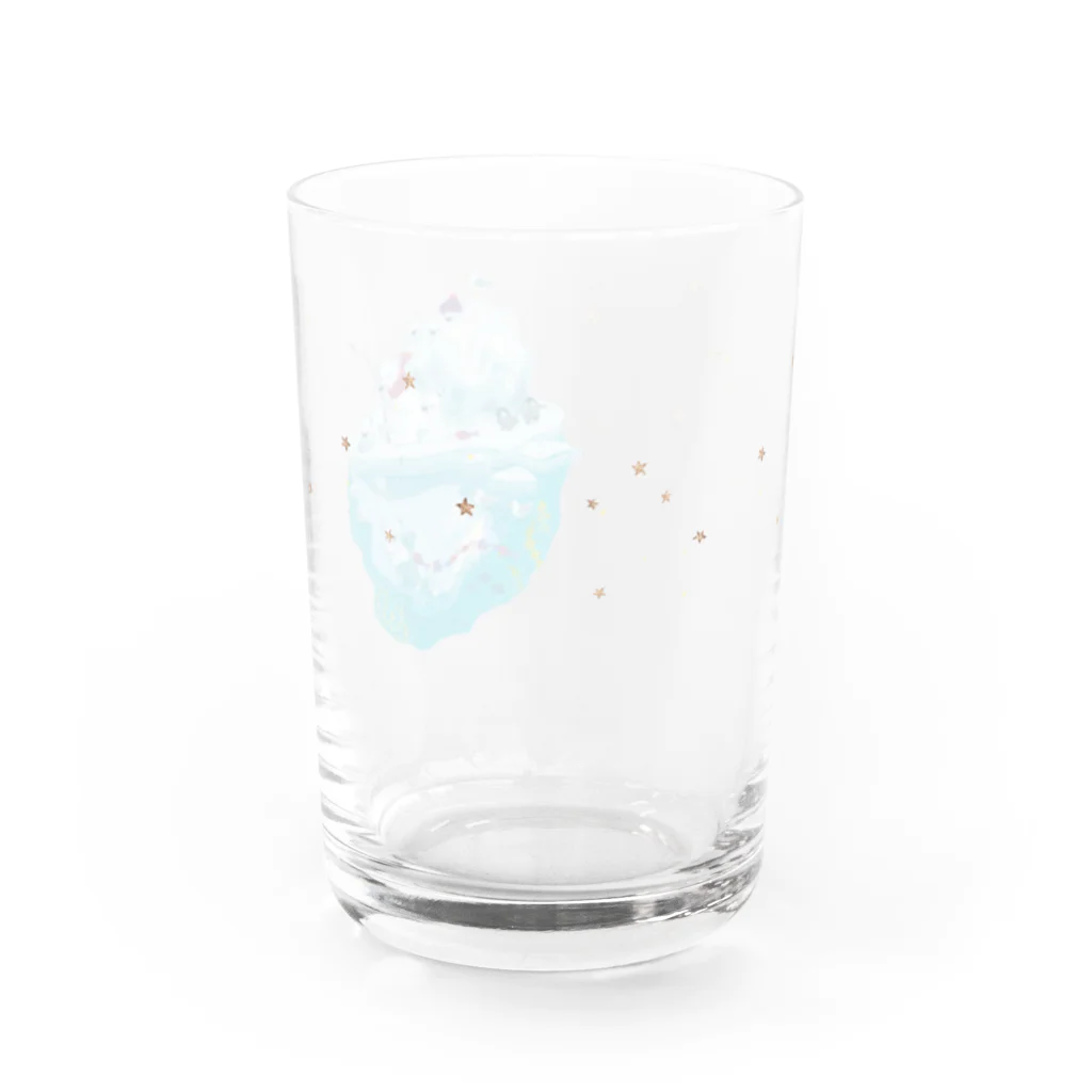 イラストレーター おおでゆかこの大漁 Water Glass :back