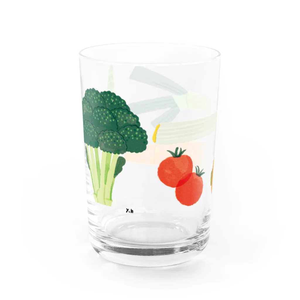 ひしだようこの野菜 Water Glass :back