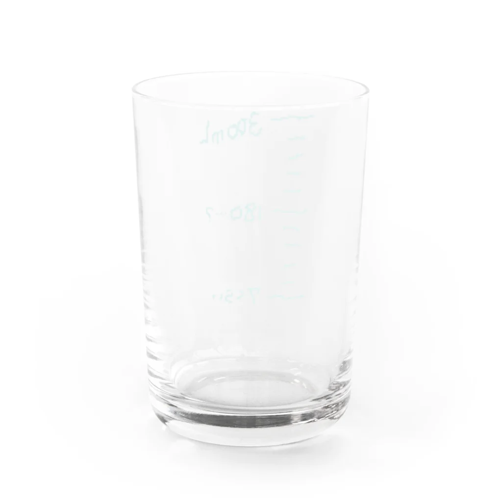 ずぅんのもりもり目盛り Water Glass :back