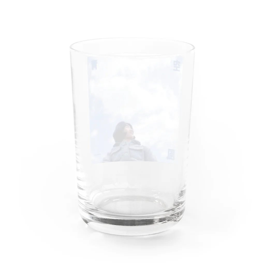 キクヤの空　青　風一 Water Glass :back