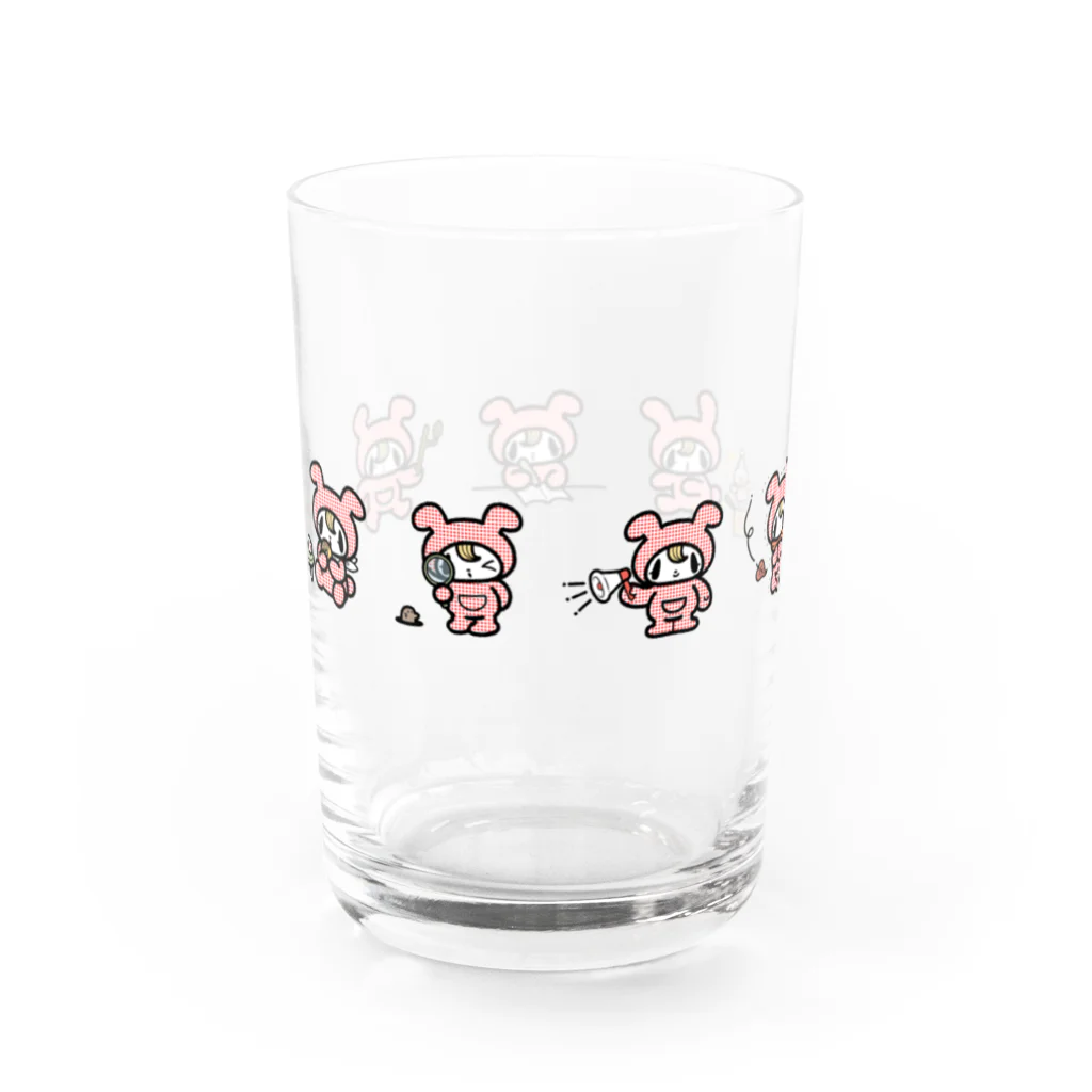 ドンナコ・ショップ　SUZURI出張店のきぐるみくん（グラス） Water Glass :back