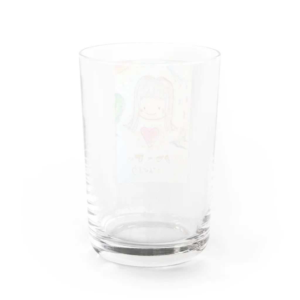 もふもふモフモフのモフモフハートちゃん Water Glass :back