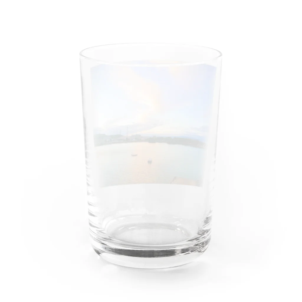 Ryokutyaのため池 Water Glass :back