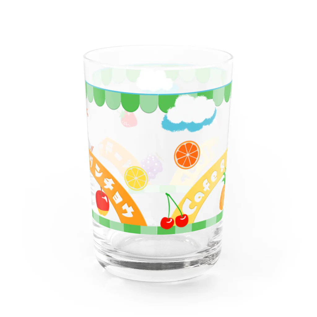 文鳥中心のパーラー ブンチョウ Water Glass :back