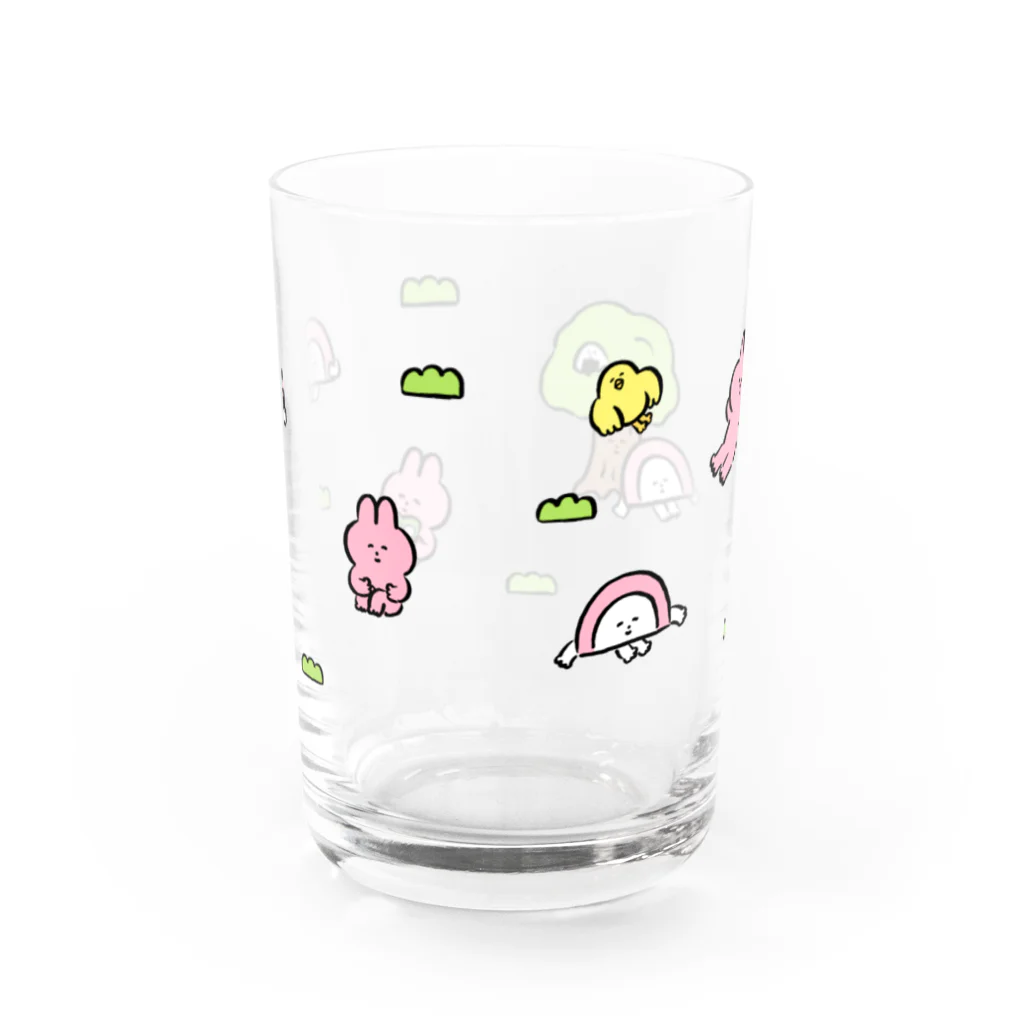 おかだひろみ の へんてこランドSHOPののんびりタイム Water Glass :back