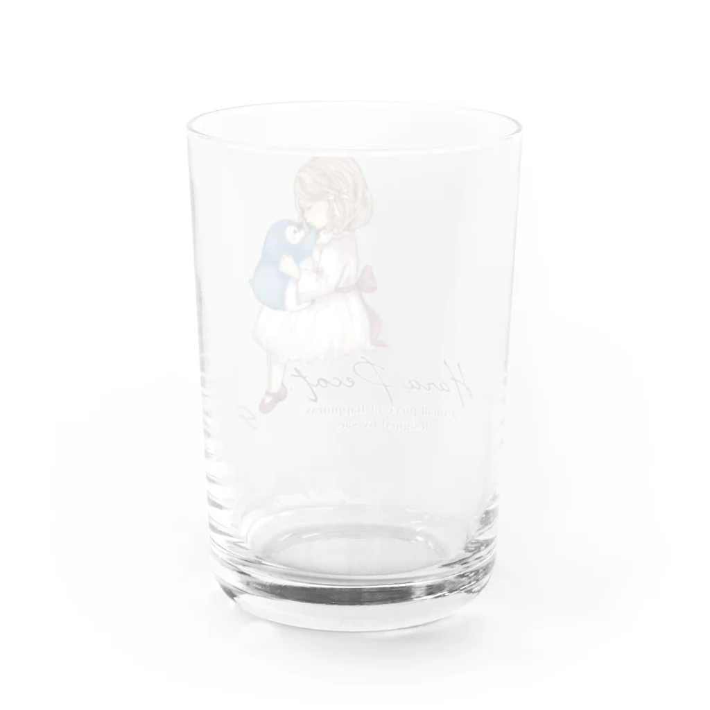 sae. のほっぺたぺたり Water Glass :back