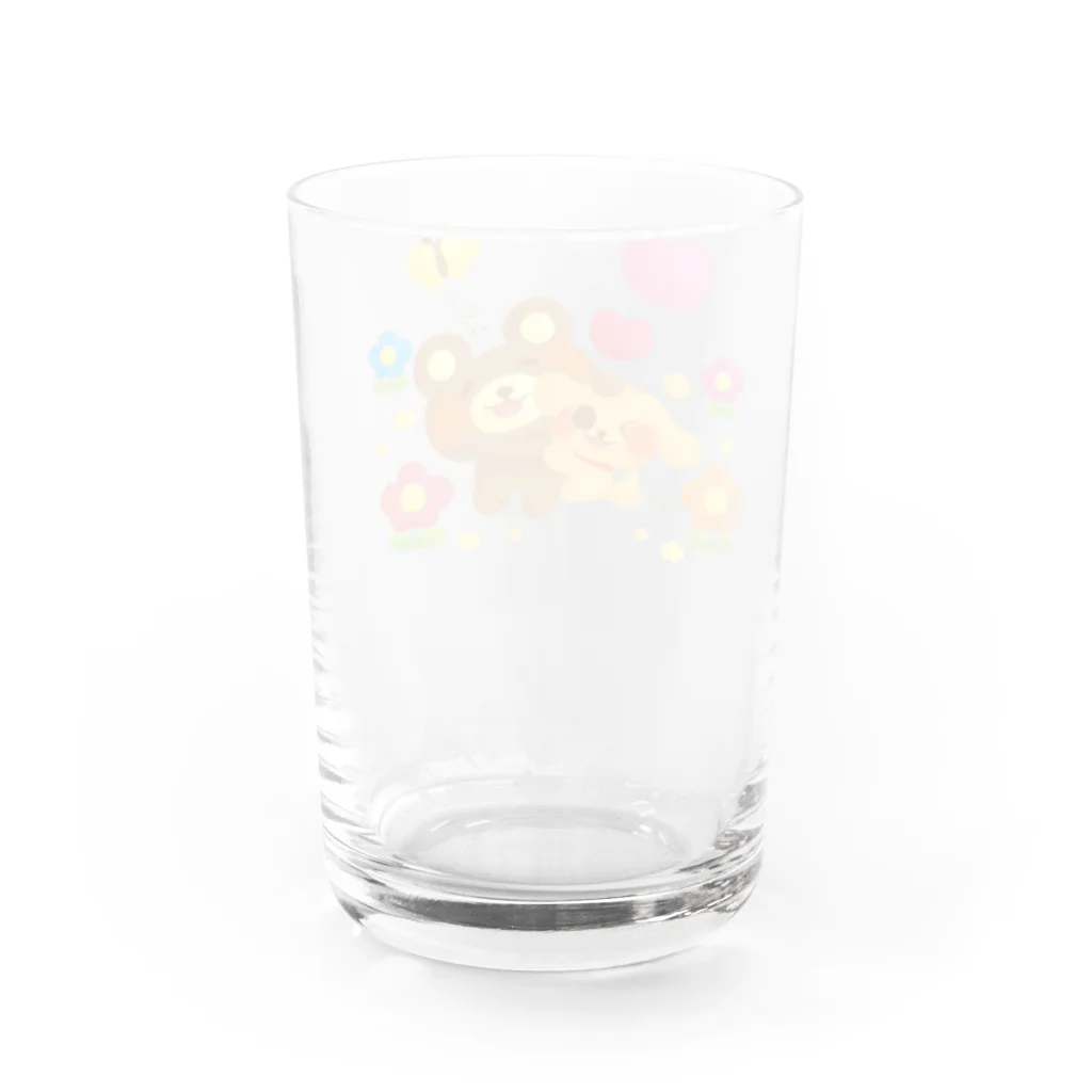 ミキのハッピーくま Water Glass :back