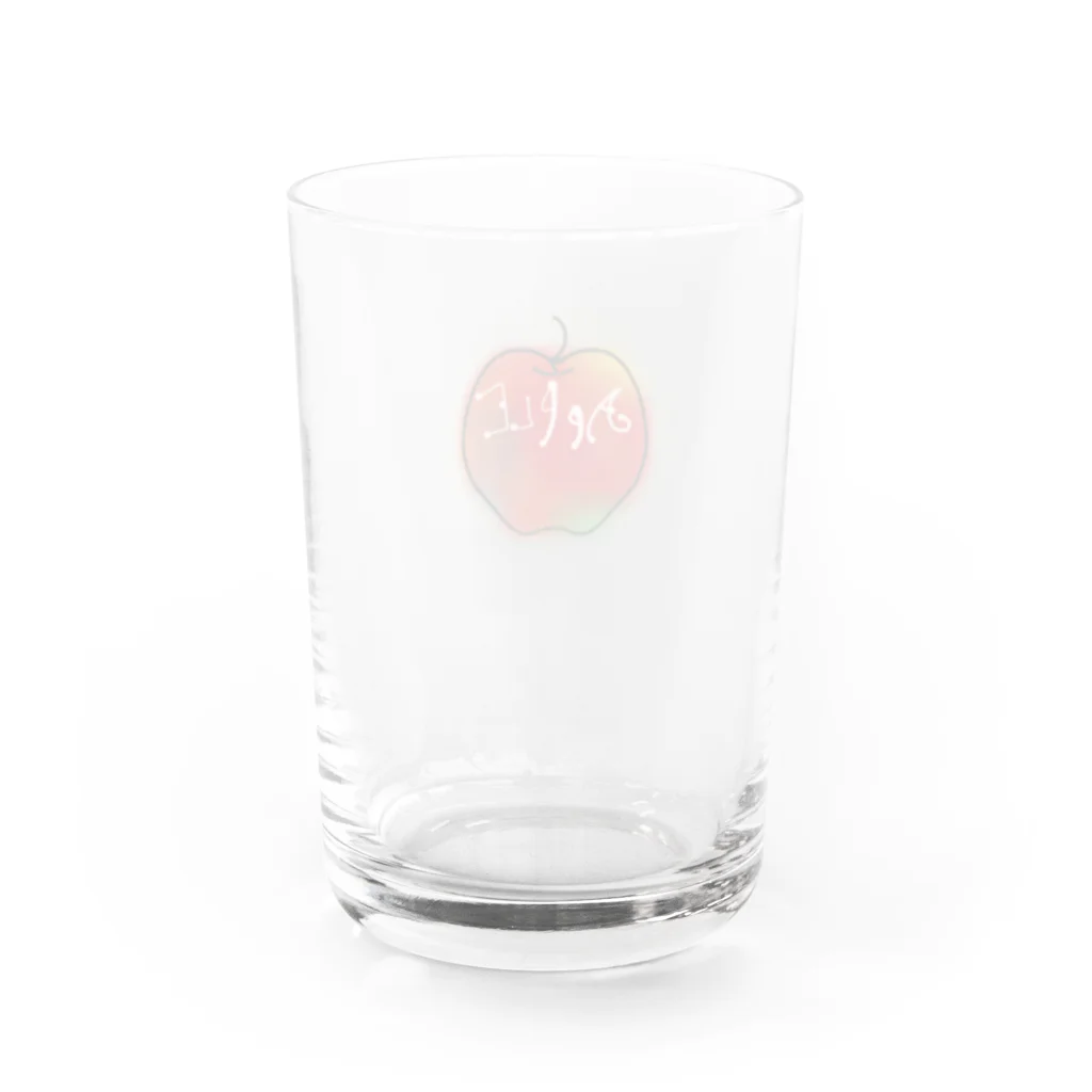 りんごのワンポイントなりんご Water Glass :back