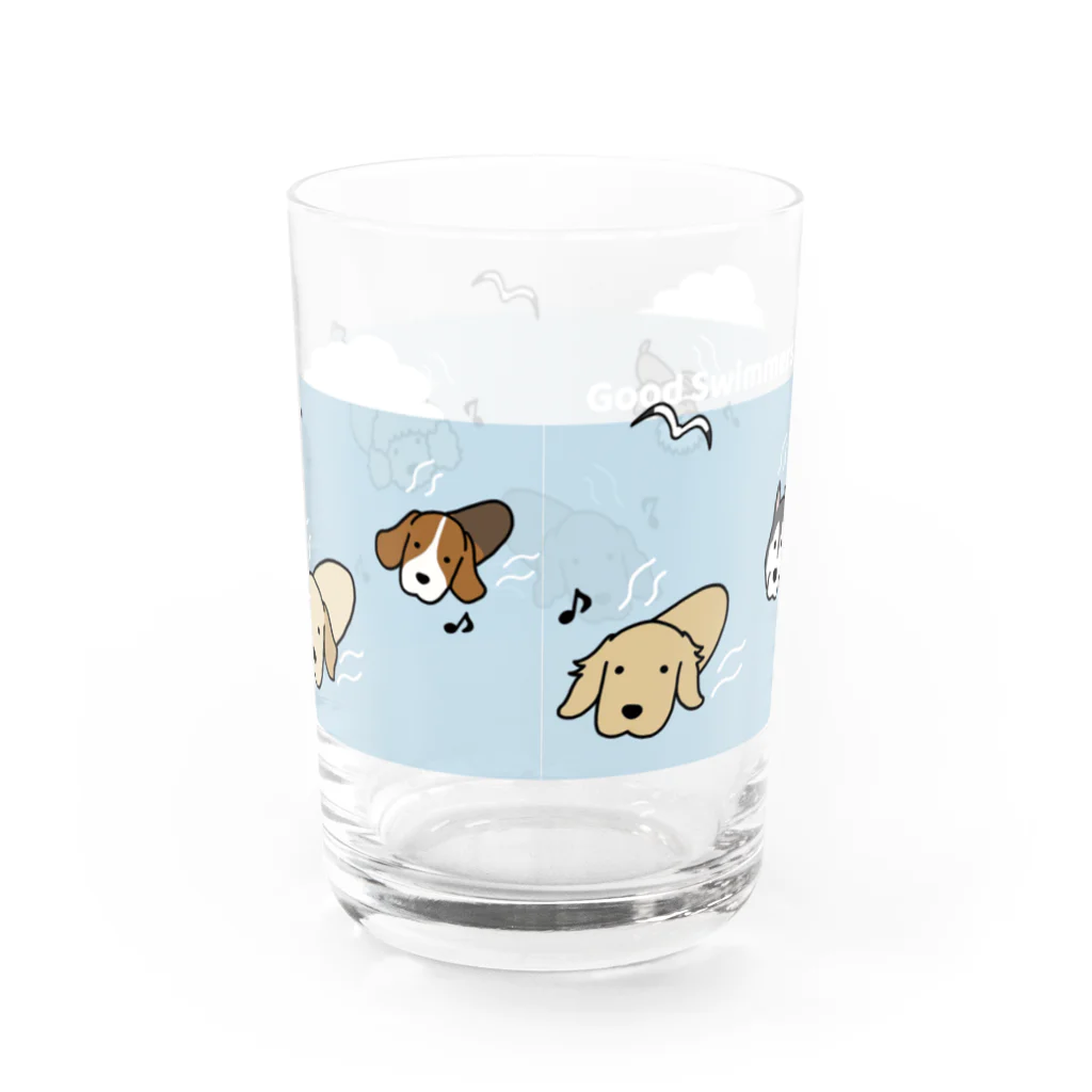 efrinmanのgood swimmers Water Glass :back