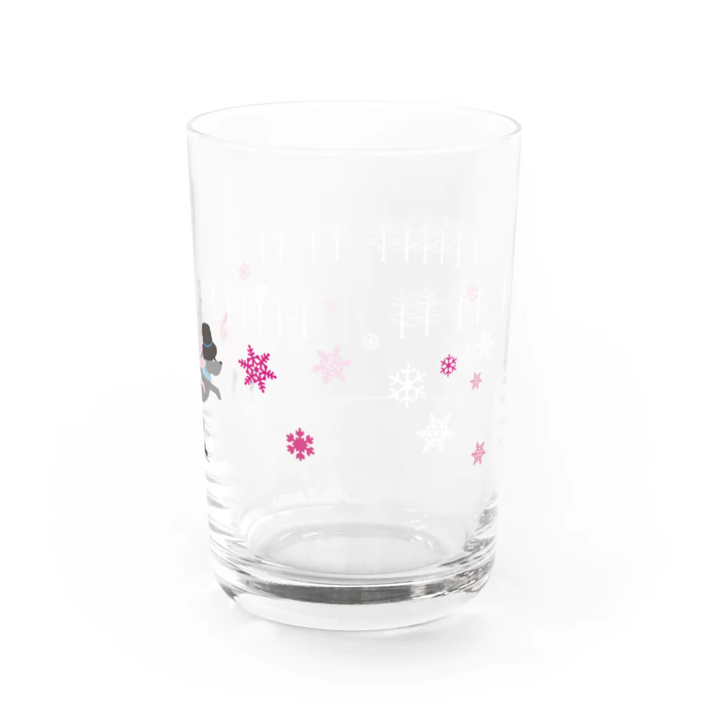 エダマメトイチのトイプードルのエダマメトイチ スケート Water Glass :back