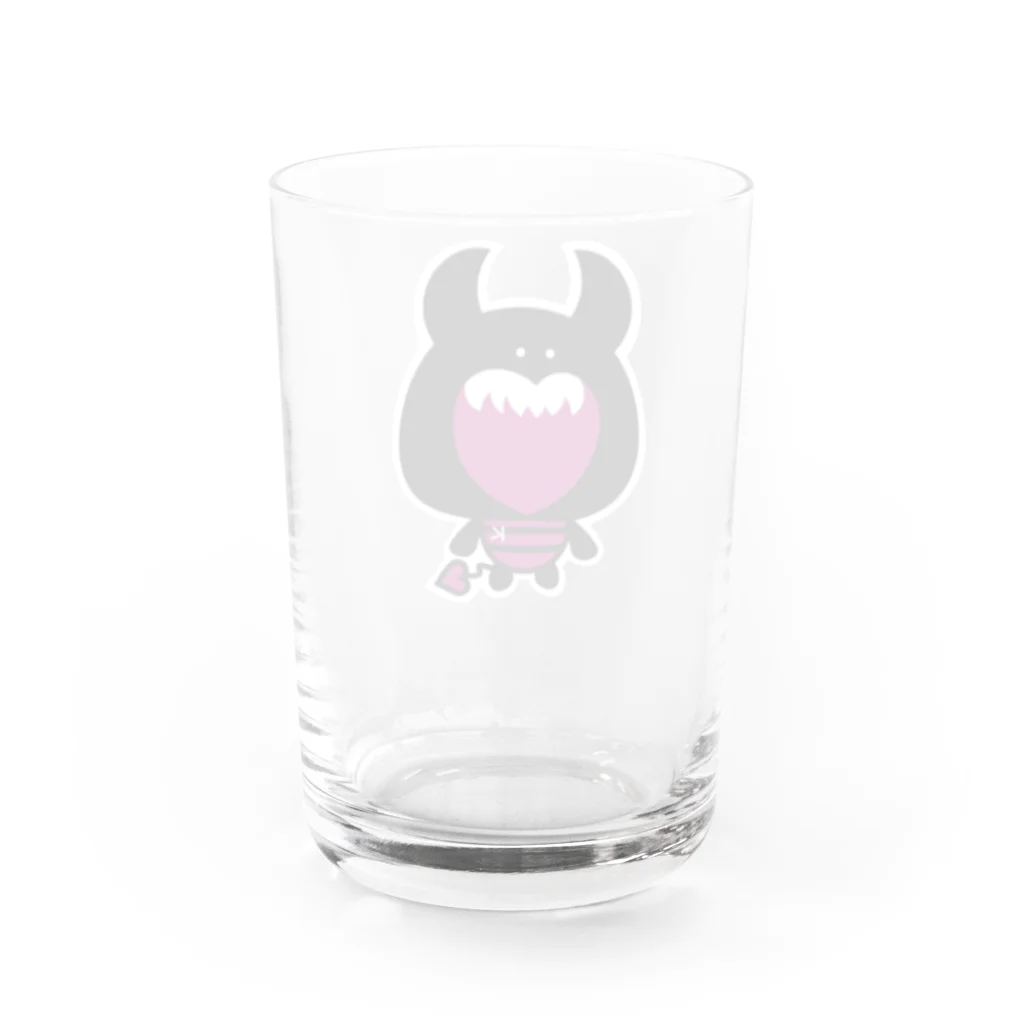 くろでびショップの【コップ】くろでび Water Glass :back