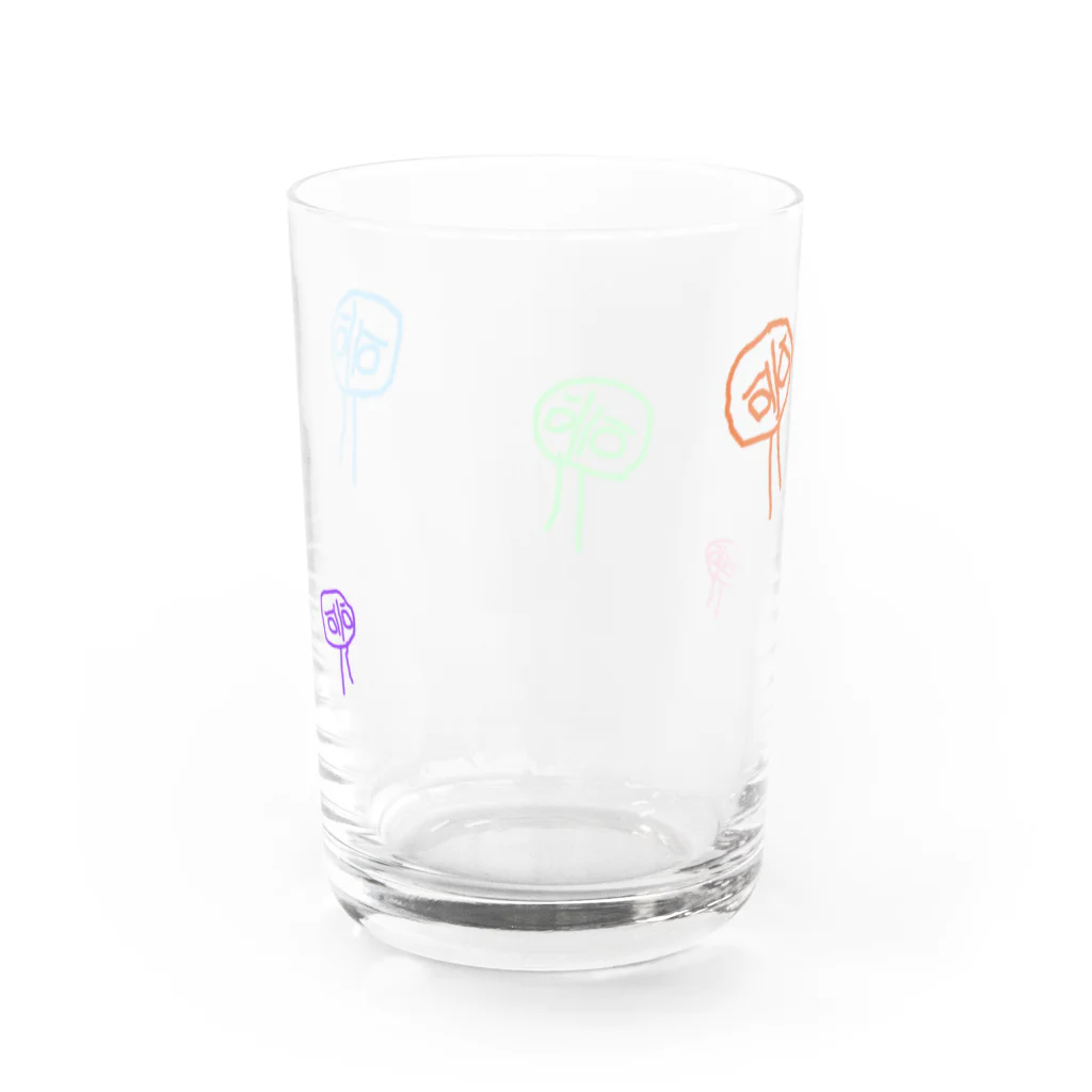 へちょ絵くんのへちょ絵 Water Glass :back