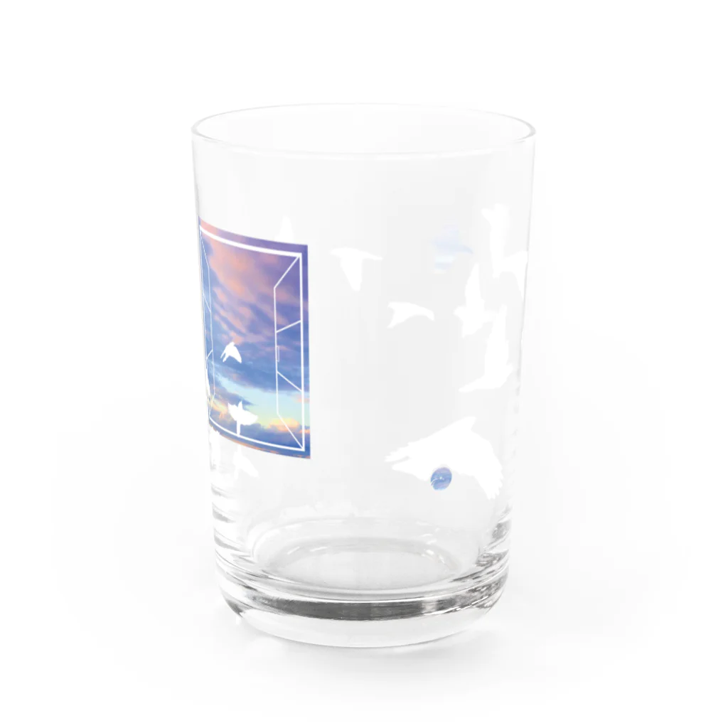 まざり星のタツトリ Water Glass :back