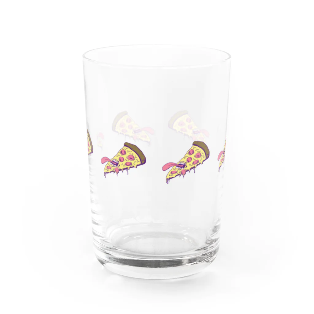 wsnのピッザ Water Glass :back