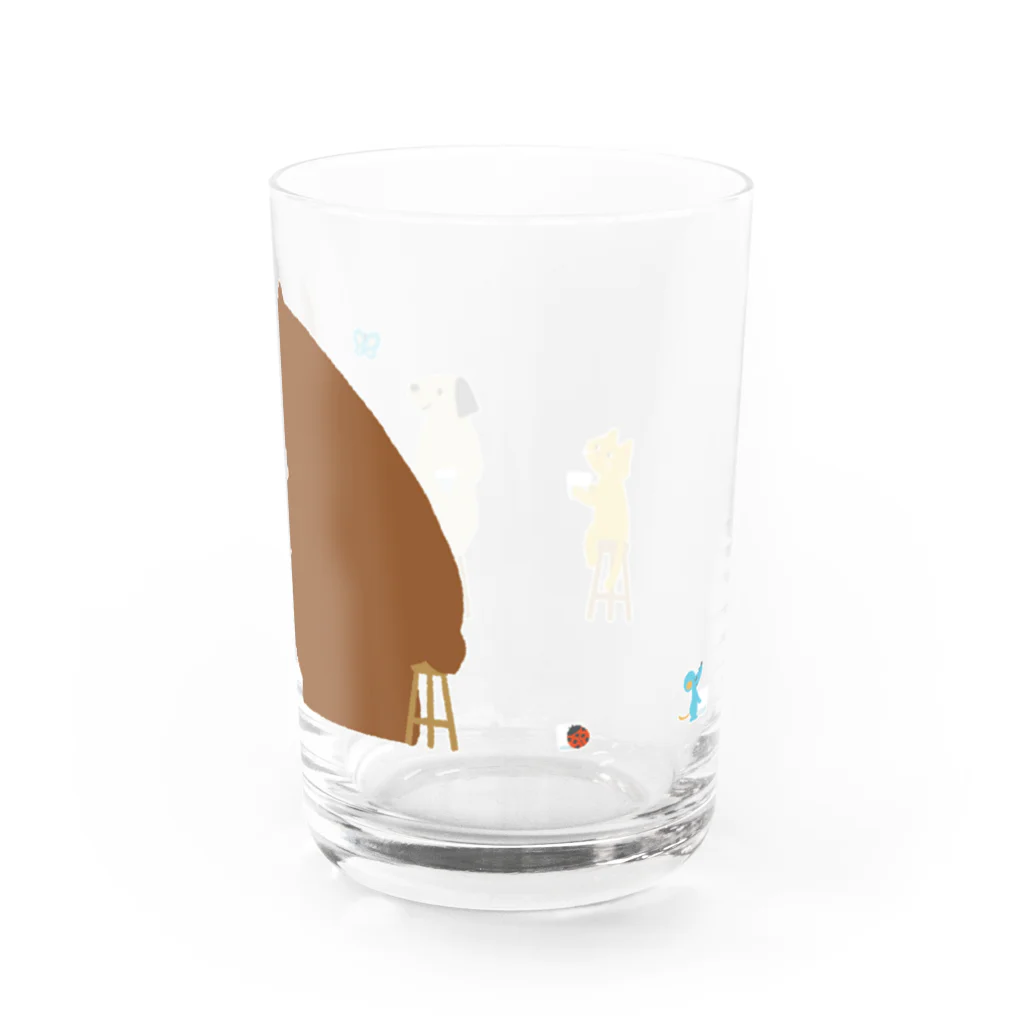 はしっこマルシェ　SUZURI店のこれくらいのグラス Water Glass :back