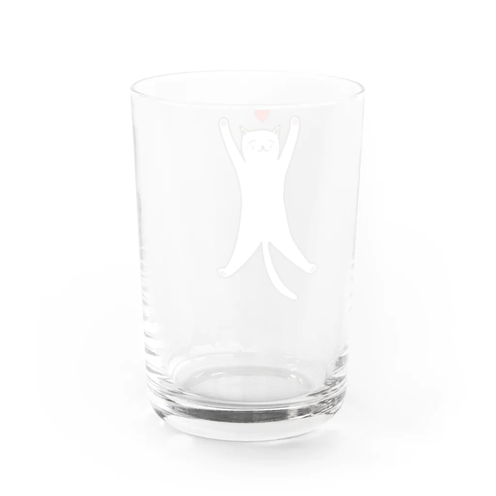 AROMA☆LOVELYのSTRETCHING CAT Water Glass :back