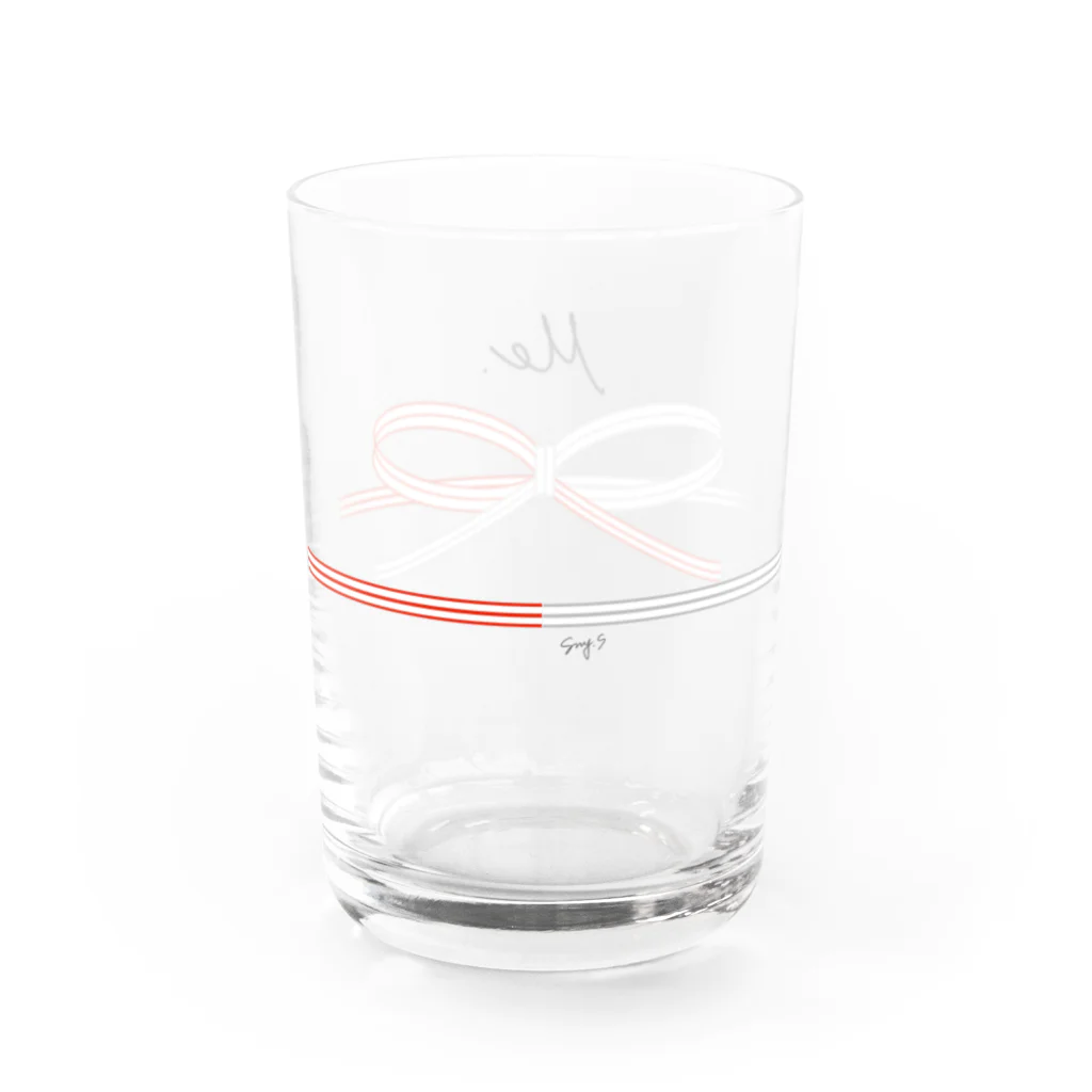 pluie et toi のいつだって、おめでたい。- Me ver. Water Glass :back