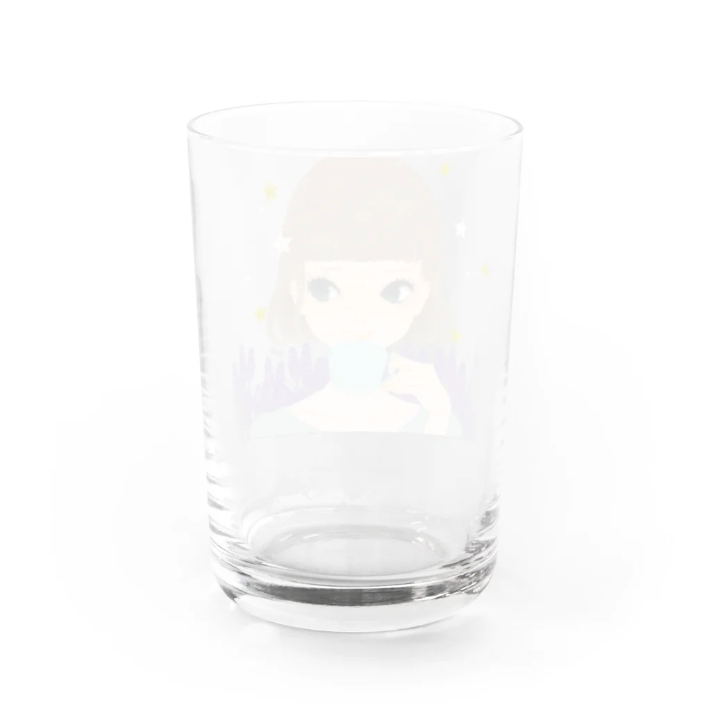 岩本しょうこのラベンダー Water Glass :back