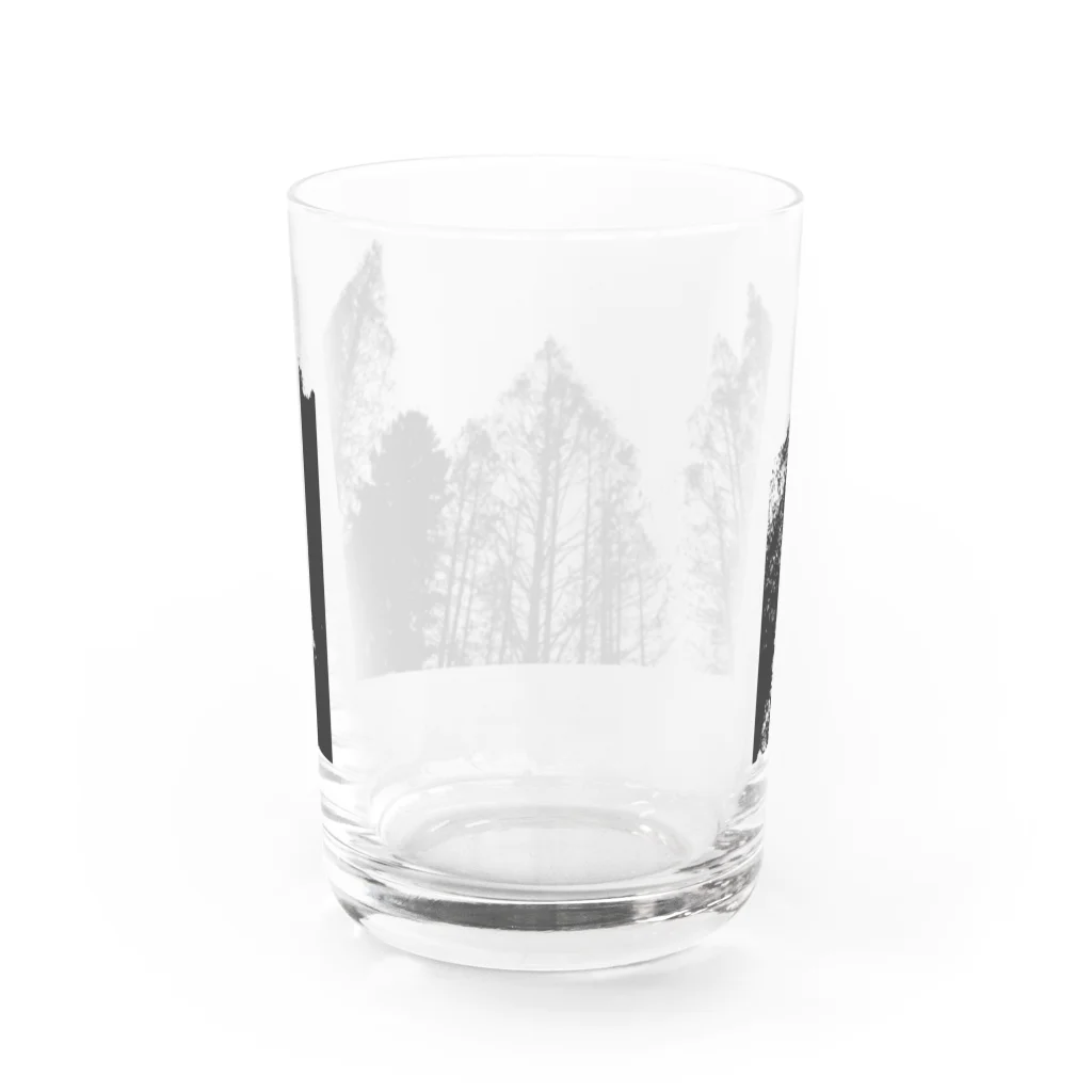 梟の森商会のメタセコイアはかわいい Water Glass :back