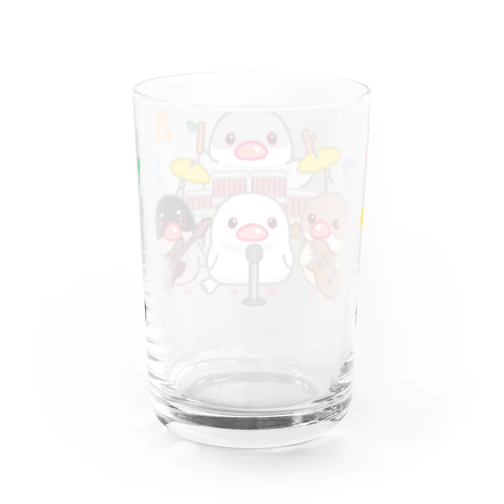 ぽぽりす@ぶんちょ組のぶんちょBAND Water Glass :back