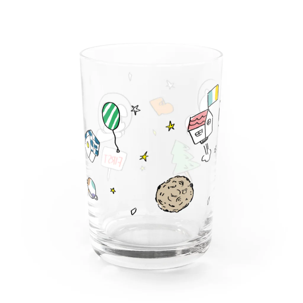 egu shopのspace（黒い炭酸用） Water Glass :back