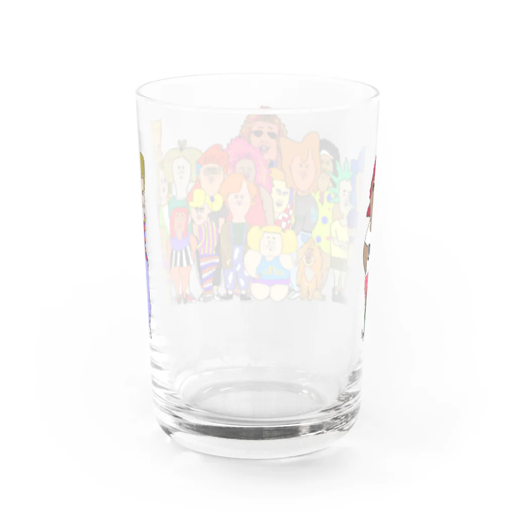 あとりえ からじくぇーのオールスター Water Glass :back