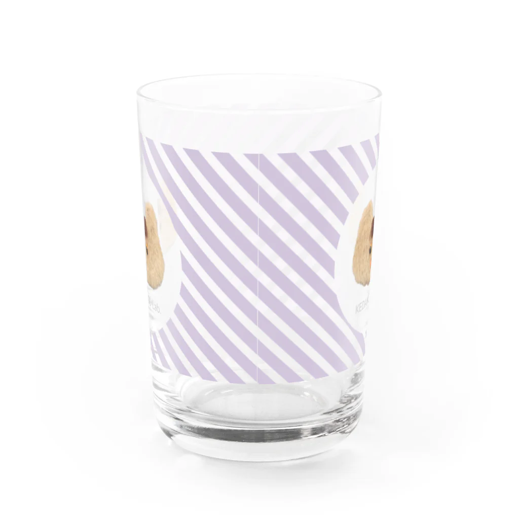 KEDAMONO Lab.のまえがみちゃんストライプ Water Glass :back