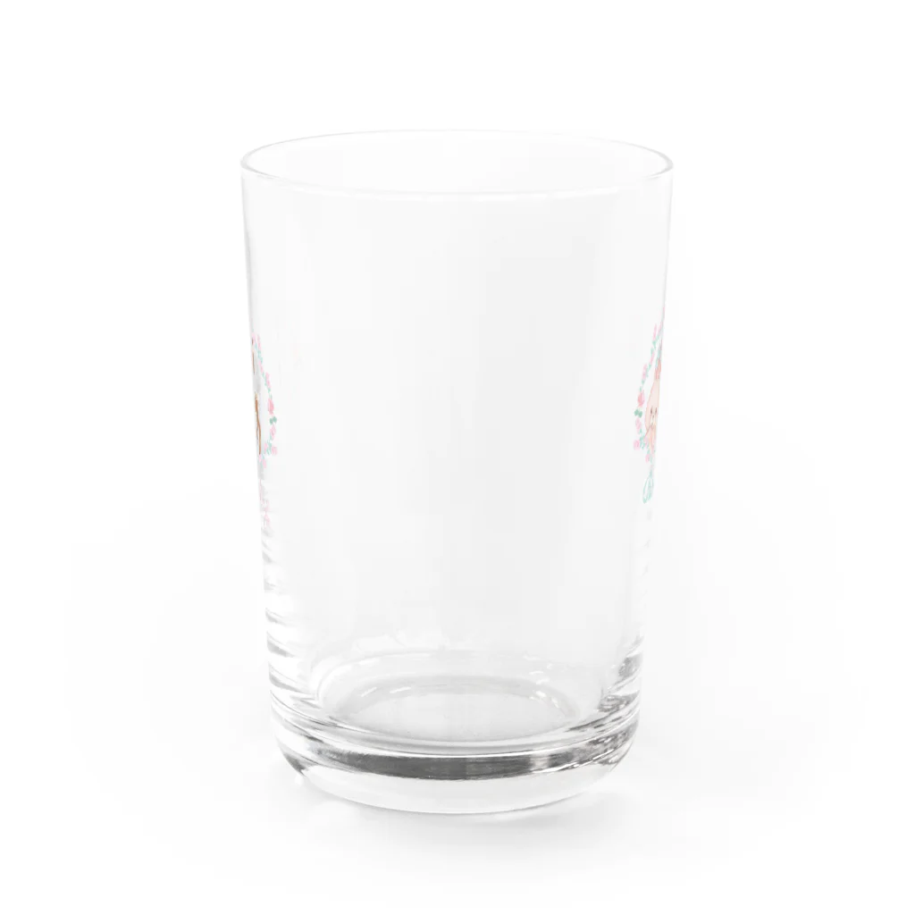 らくだのバレエうさぎ Water Glass :back