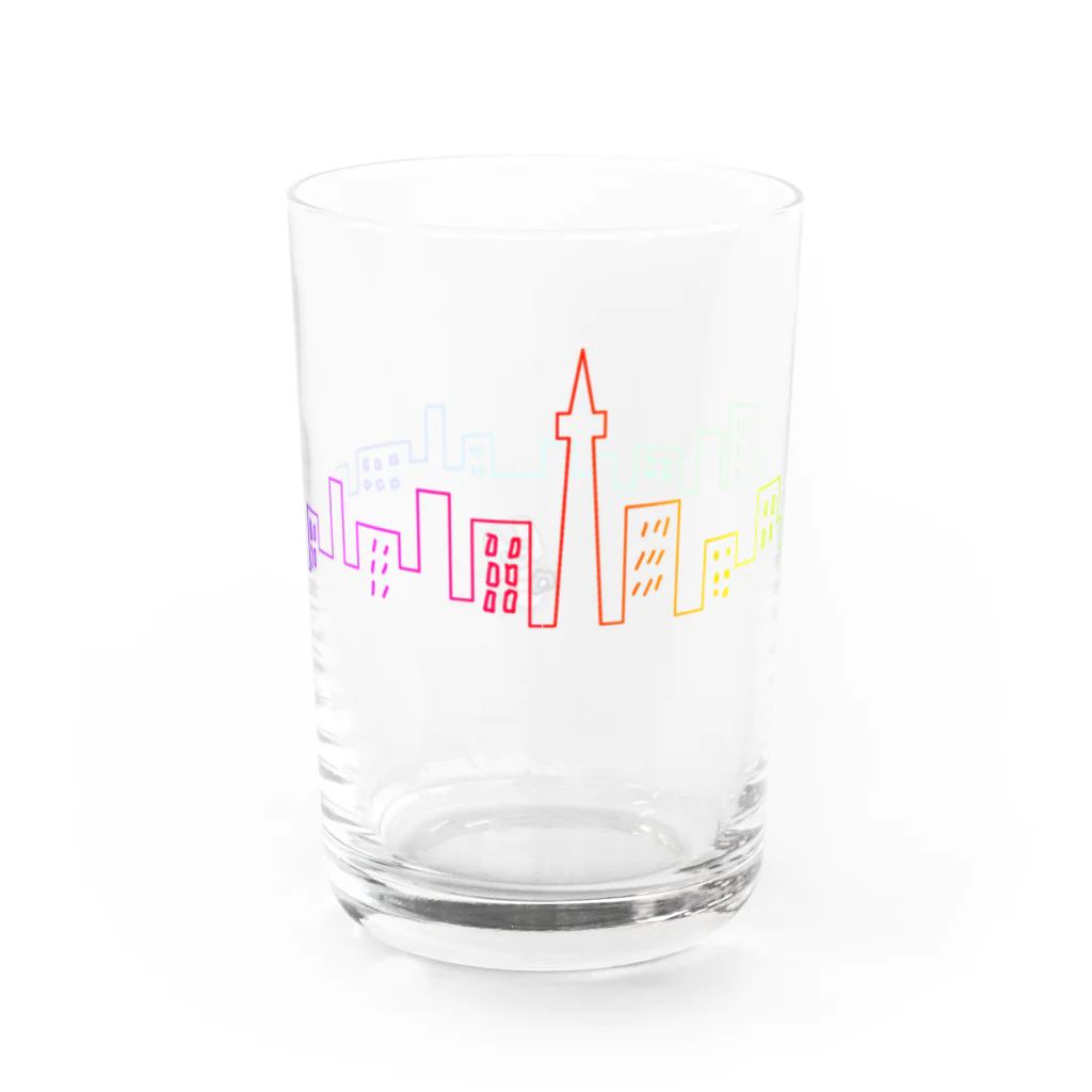 ゆずちゃのお散歩 Water Glass :back