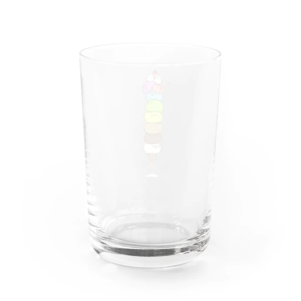 RELAXY の可愛いアイスクリーム10段 Water Glass :back