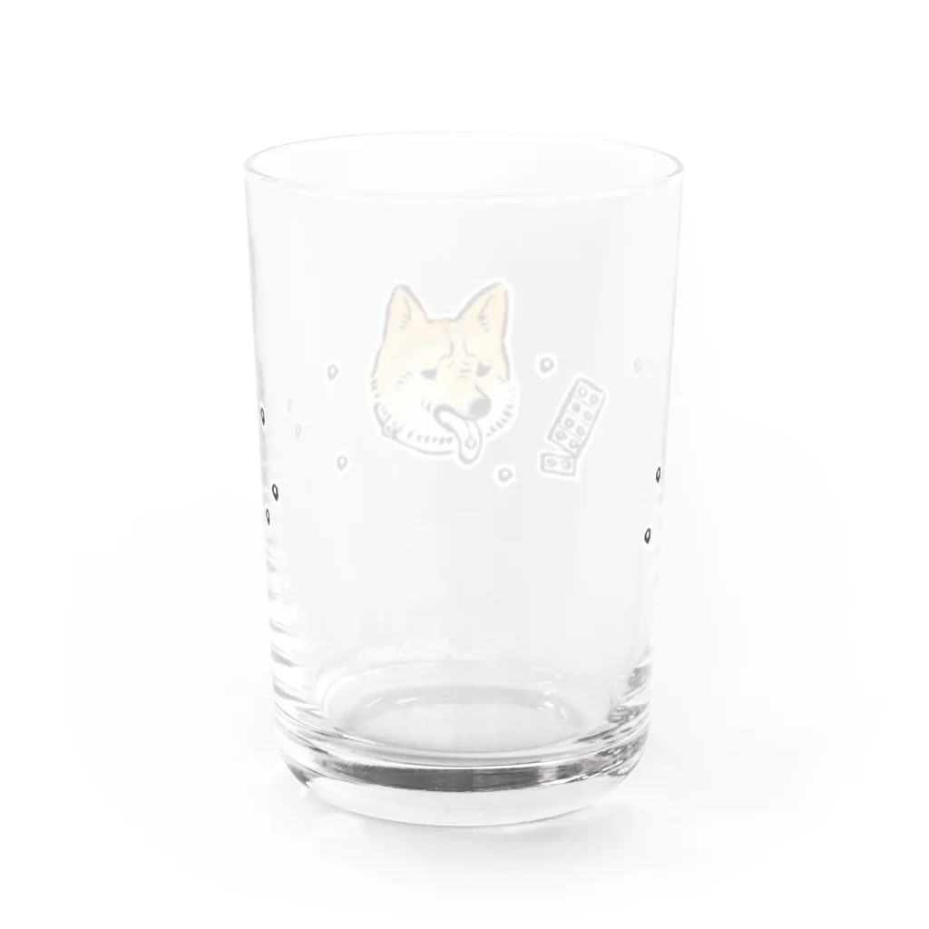 ダムるしの良薬口苦ド Water Glass :back