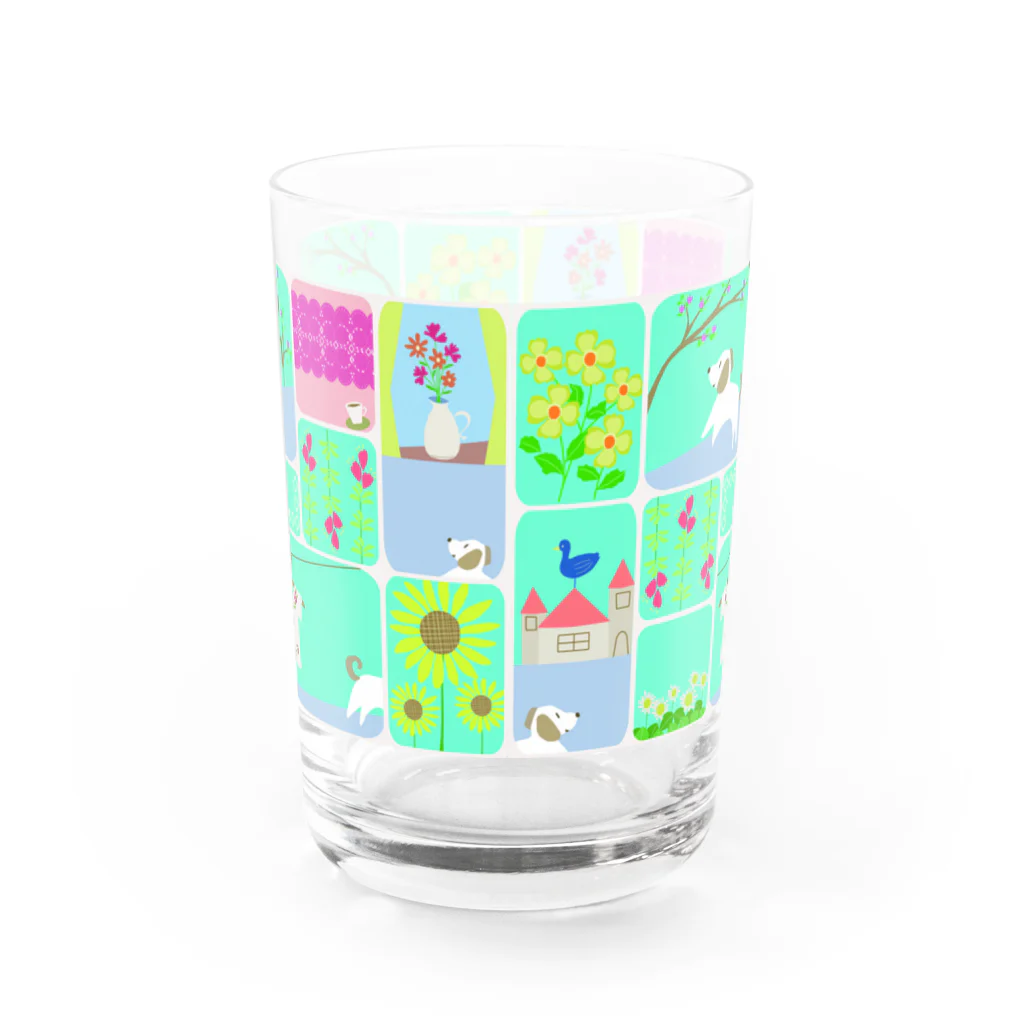 Mixcolor2Marikoのお散歩に行こう Water Glass :back