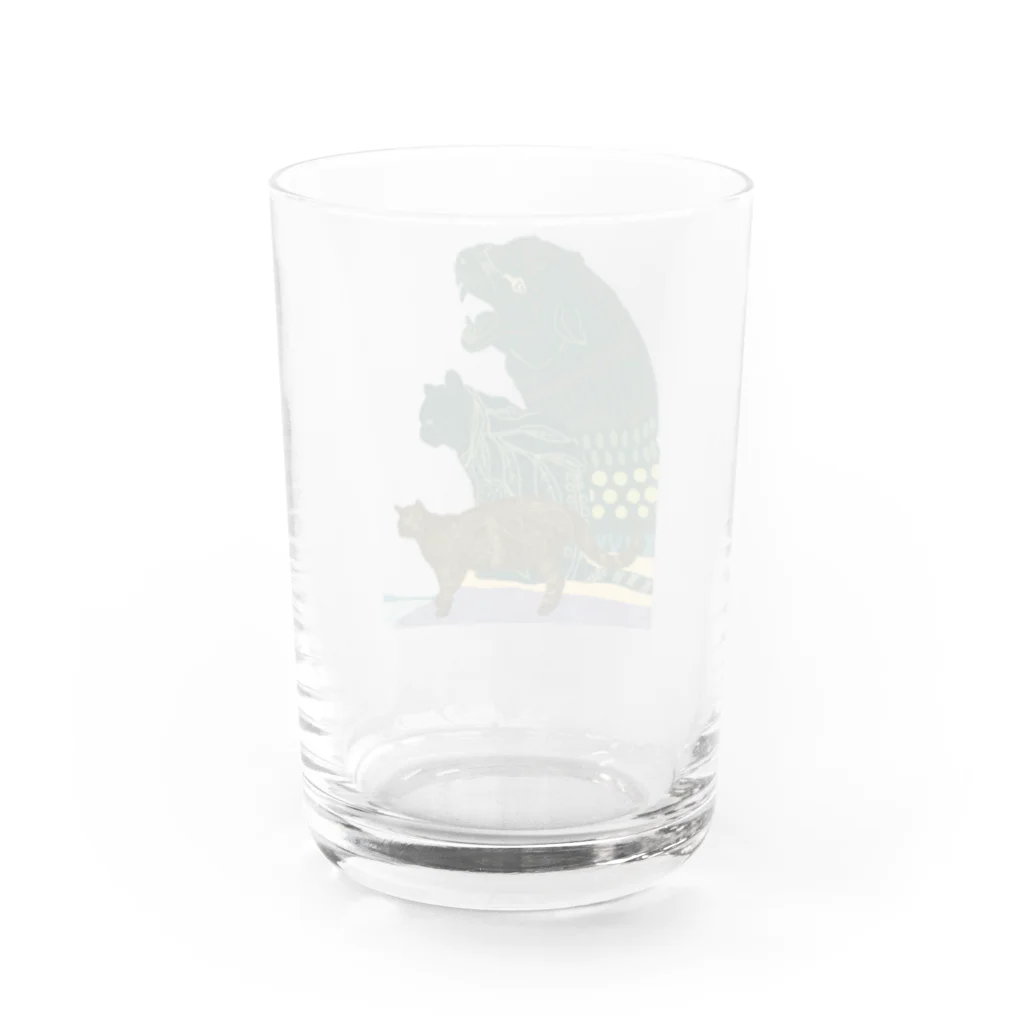 pulTの東方の三賢猫 Water Glass :back