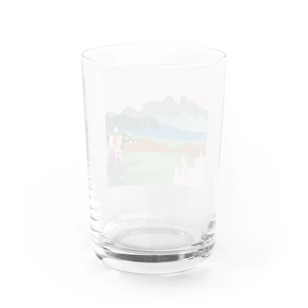 A TAKAHASHIのrainy day Water Glass :back