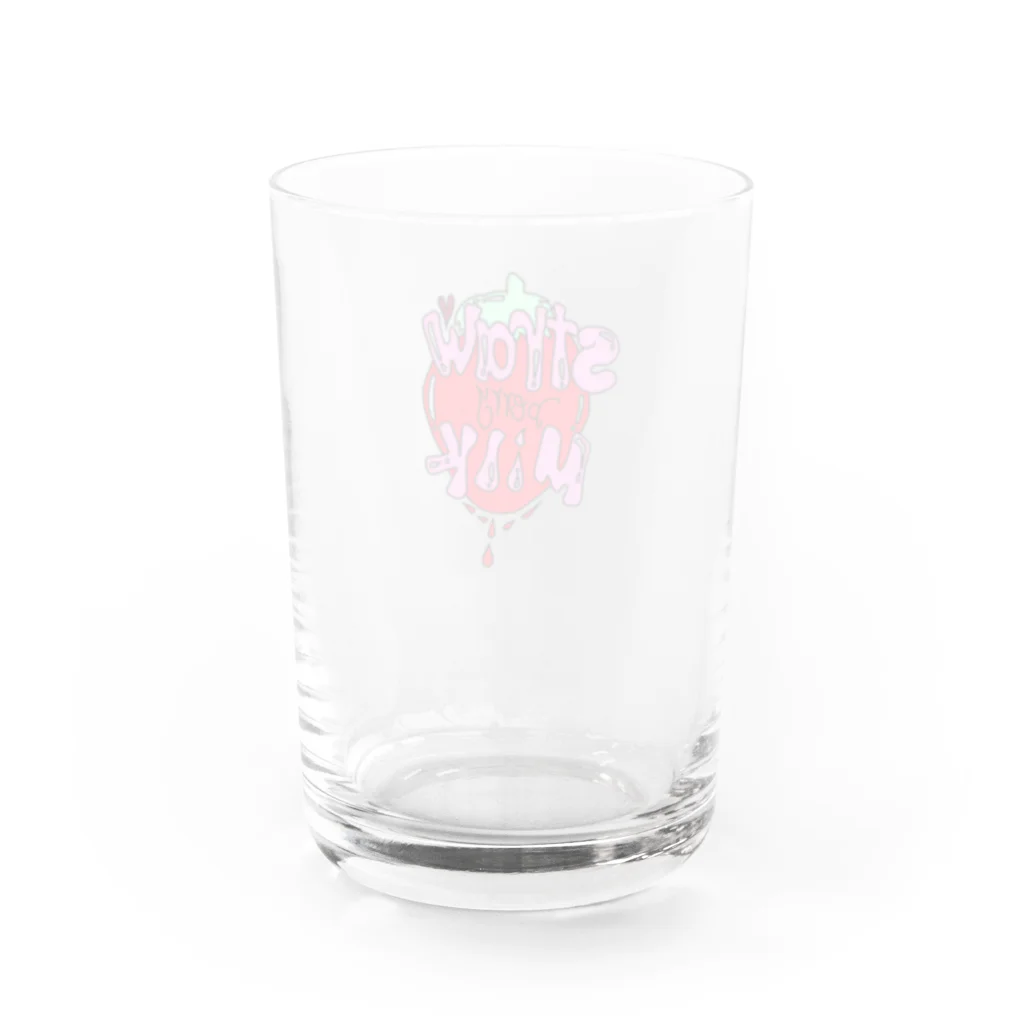 camechanのstrawberry milk Water Glass :back