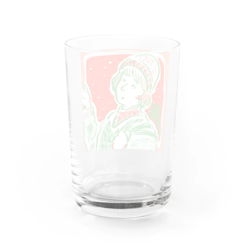 まーちゃんのクリスマスちゃん Water Glass :back