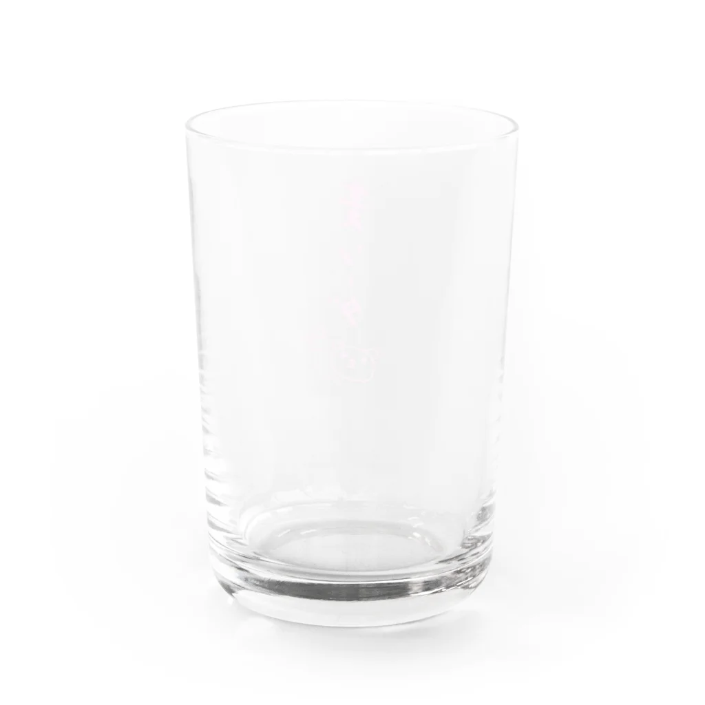 のんあるこショップ🍺の麦ソーダ（ビール）🍺 Water Glass :back